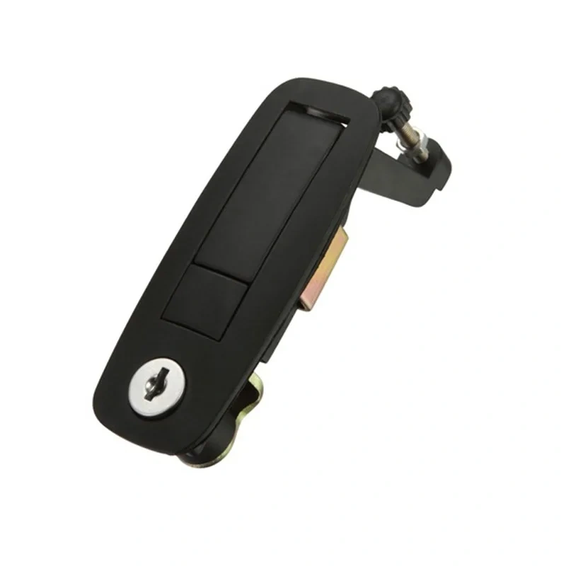 Black Flush Mount Lock Flap Latch Handle for RV, Yachts Boats, Trailer Wall Furniture RV Lock