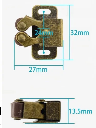 5PCS Door Stop Closer Stoppers Damper Buffer Magnet Cabinet Catches With Screws For Wardrobe Hardware Furniture Fittings