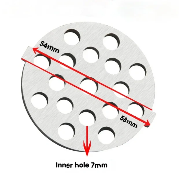 5# Meat Grinder Blade  Blade Steel Meat Grinder Plate Cutting Plate For Meat Food Cutting Grinding Machine Parts Accessories