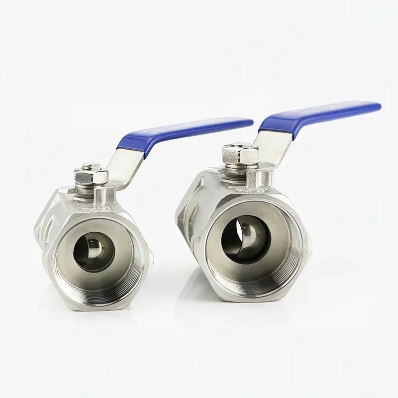 1/4" 3/8" 3/4" 1" 1-1/4"1-1/2" 2” BSPT Stainless Steel SS304 Pipe Ball Valve Female Threaded Sanitary ON-OFF Ball Valve Straight