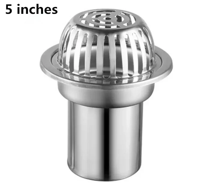 Stainless steel balcony roof  large displacement anti-blocking floor drain outdoor rain bucket drainage floor drain