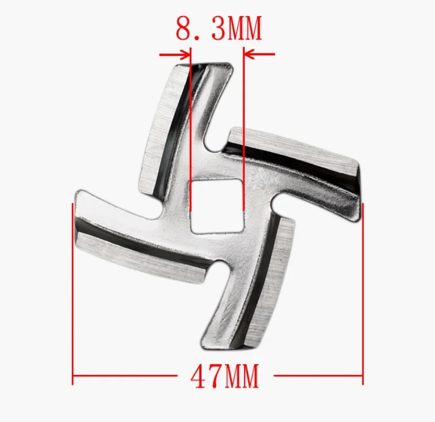 5# Meat Grinder Blade  Blade Steel Meat Grinder Plate Cutting Plate For Meat Food Cutting Grinding Machine Parts Accessories