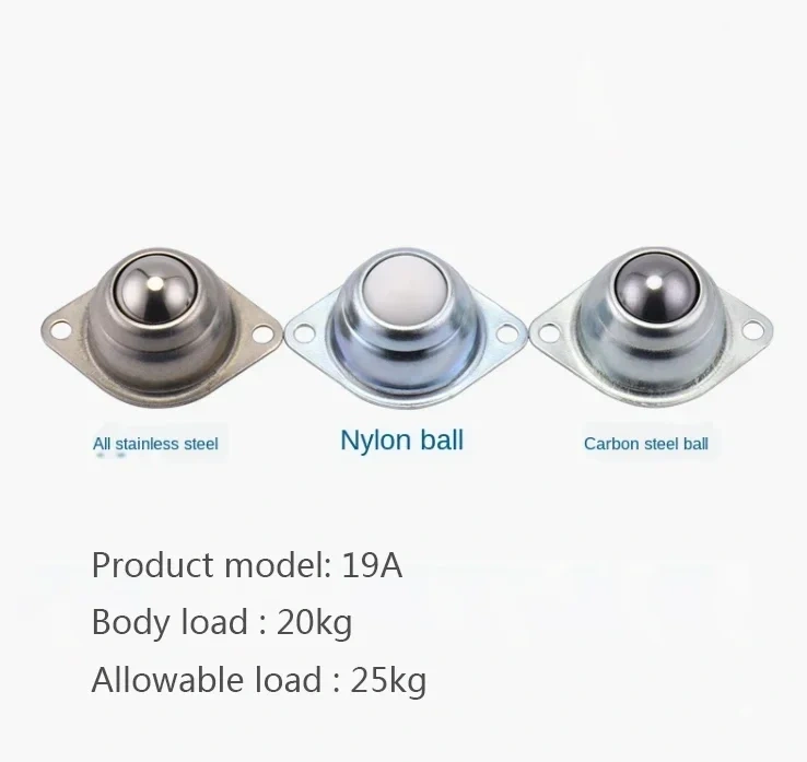 4pcs Metal Steel Swivel Ball Caster Wheel Car Robot Universal Eye Round Wheel For Machinery Trolleys Furniture Hardware