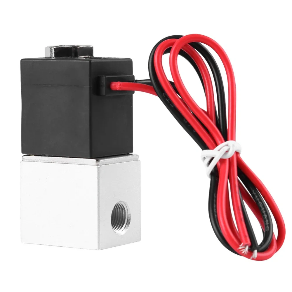 DC 12V 24V 110V 220V Solenoid Valve 1/4" 1/8" 2 Way Normally Closed Direct-acting Pneumatic Valves For Water Air Gas