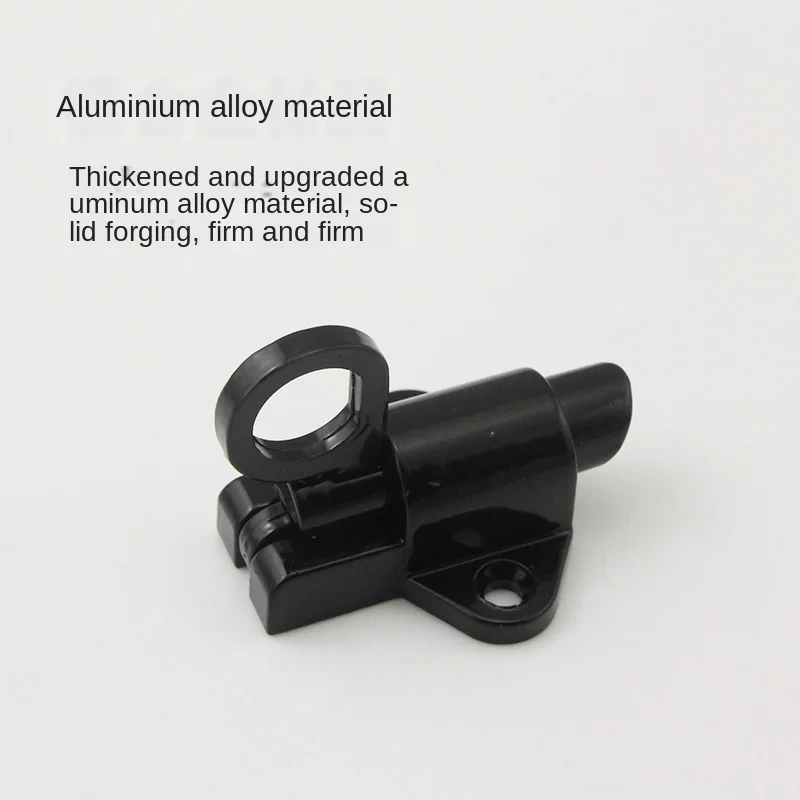 XD-Aluminum Alloy Window Gate Security Pull Ring Spring Bounce Door Bolt  Automatic  Latch Lock Spring Bounce Door Bolt Latch