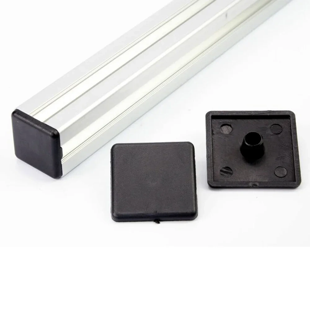 10PCS BLACK Nylon End Cap Cover Plate CNC 3D Printer Parts for EU Aluminum Profile 2020/2040/3030/3060/4040/4080/4545/5050/6060