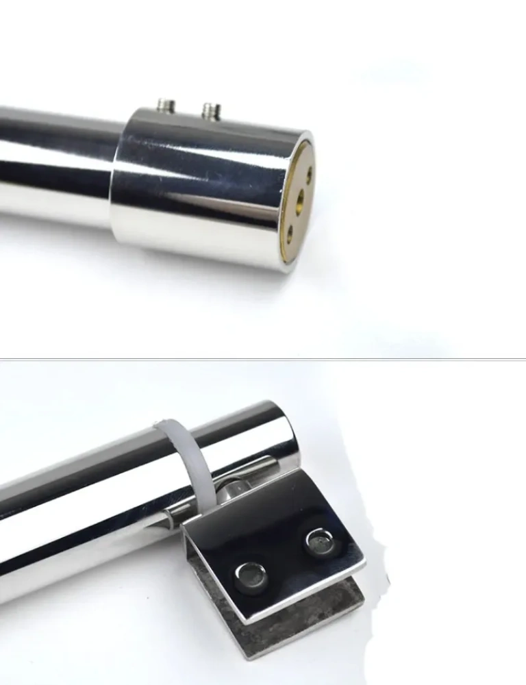 Stainless steel Shower Glass door fixed rod/clip,Bathroom glass support bar,Plane fixed,Adjustable length,shower accessories