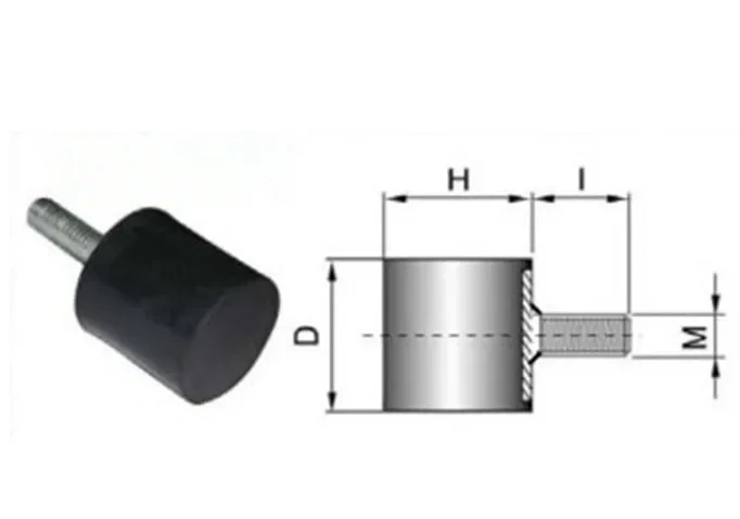 4pcs M8 M6 Rubber Mounts Shock Absorber Anti Vibration Silentblock Bobbins auto repair tools automobiles Mounts