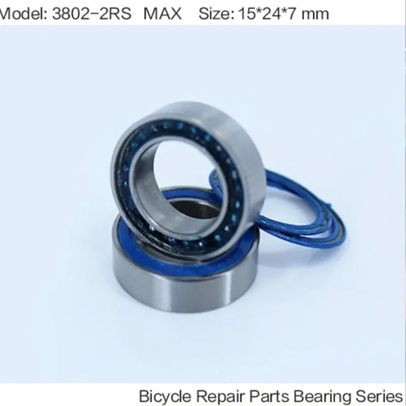 3802-2RS MAX Bearing 15*24*7mm ( 1 PC ) Double Row Full Balls Bicycle Suspension Pivot Repair Parts 3802 2RS Ball Bearings