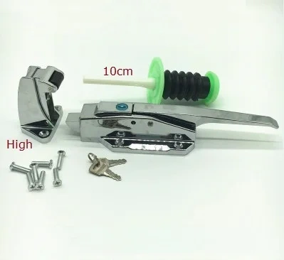 Zinc Handle Pull Lock Offset Freezer Cooler Refrigerator Door Cabinet