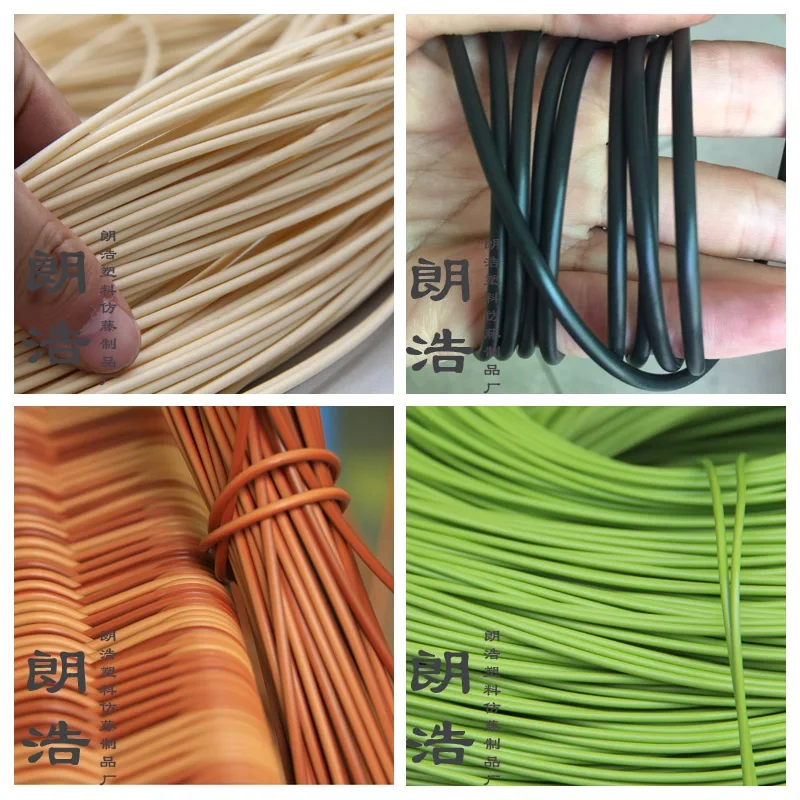 Round furniture PE rattan plastic imitation synthetic rattan weaving raw material for outdoor table chair basket component