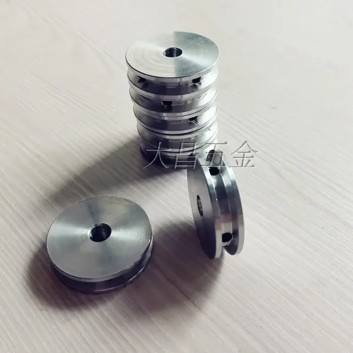 Aluminum alloy single groove belt pulley main shaft motor pulley model transmission wheel small belt pulley 40