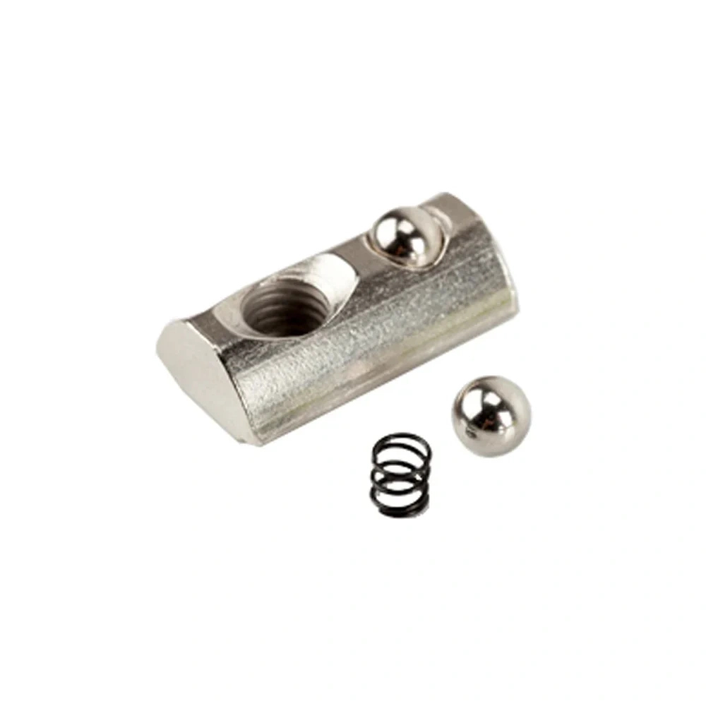 Aluminum Extrusion Profile 2020 3030 4040 4545 CNC M4 M5 M6 M8 Half Round Elasticity Spring Nut Ball Nut,20pcs or 50pcs Optional