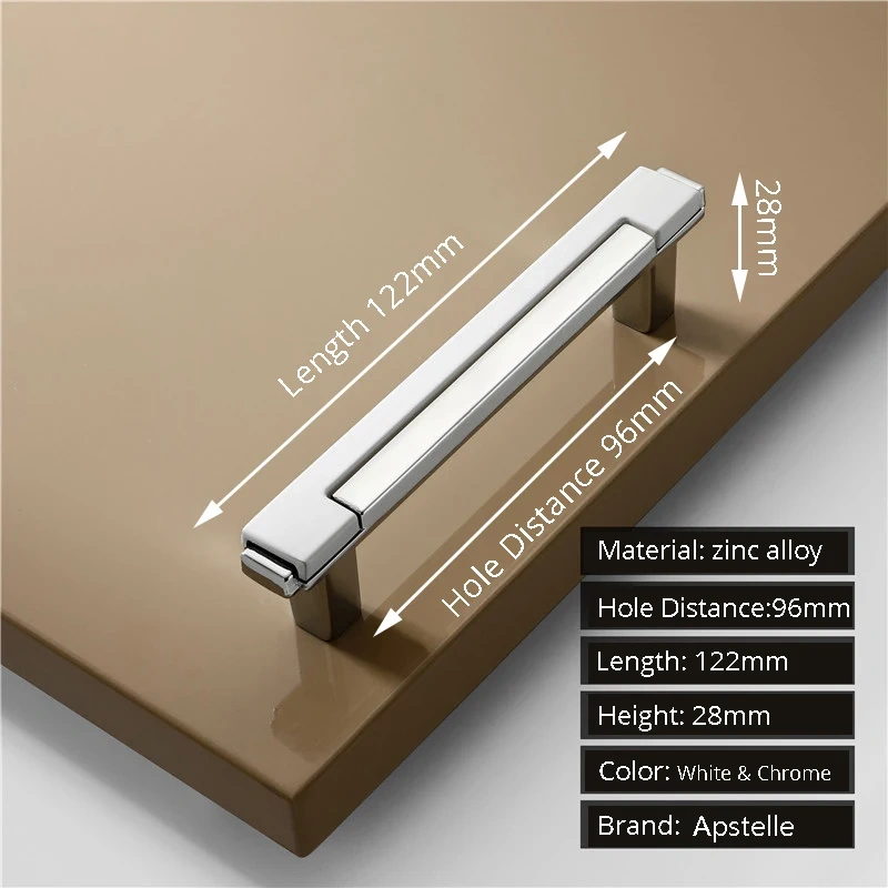 Zinc Alloy Modern Gold Black Chrome Kitchen Handle Fashion Gold Kitchen Handles Cabinet Drawer Dresser Knobs Door Hardware