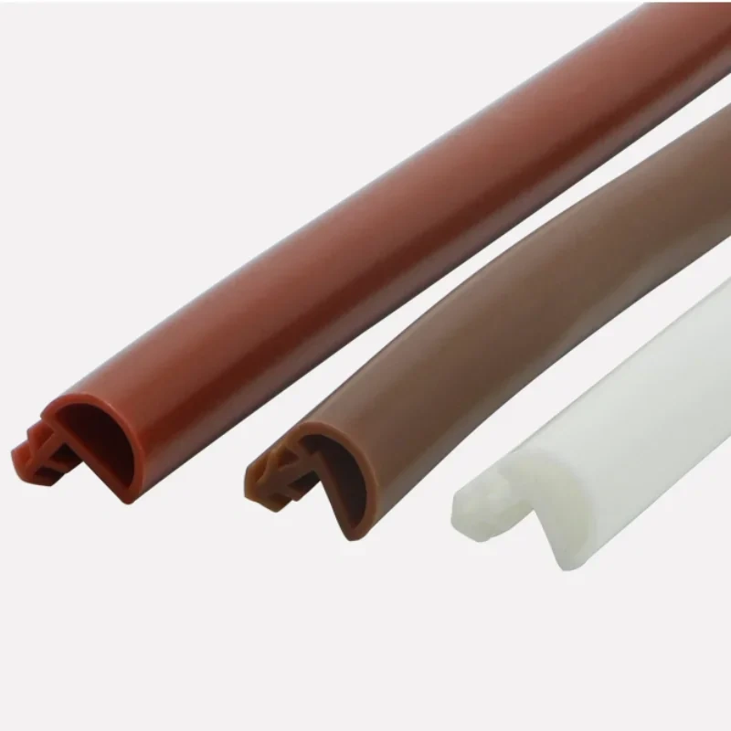 5*8mm 10M Silicone rubber sealing strips crash soundproof door thong strip security door/ window sealed slot type