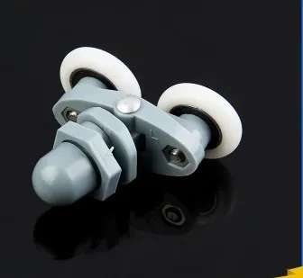 8PCS Twin Shower Door Rollers/Runners 19/23/25/27mm Wheels Diameter Bathroom Door Runners Sliders Wheels Double wheel
