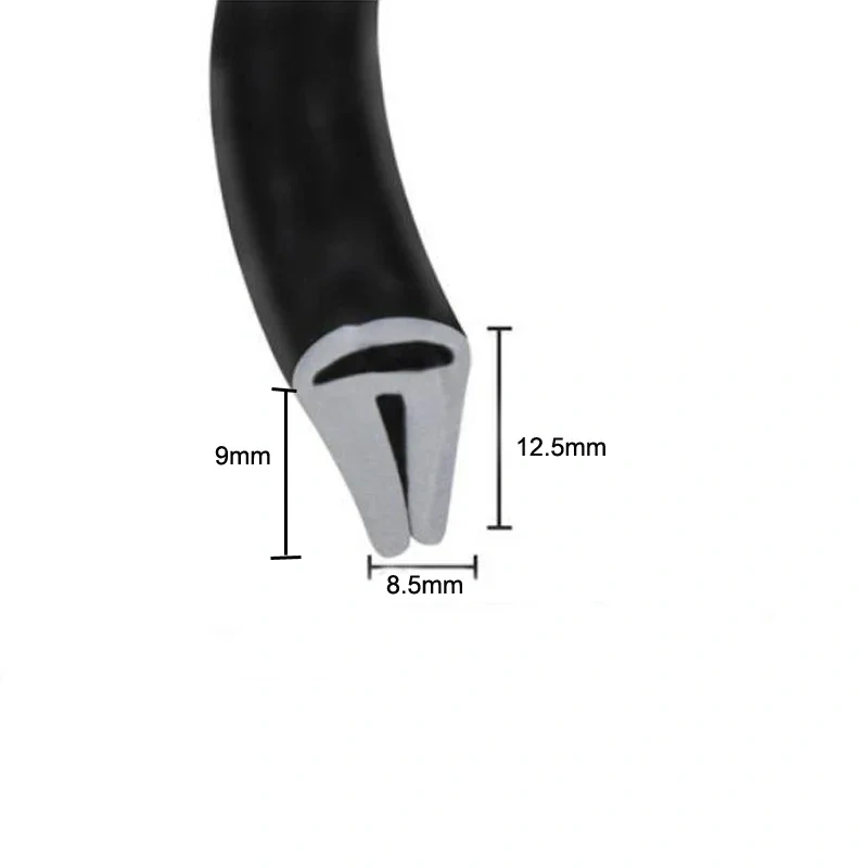 1meter / 3meters U Channel Rubber Edge Moulding Trim Weather Strip Car Door Protector Edge Guard Rubber Sealing Strip