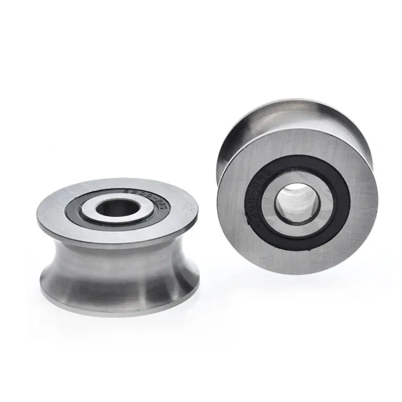 1pc Double row ball bearing pulley 20mm track guide wheel r10 U groove wheel rolling guide wheel 10*38*19