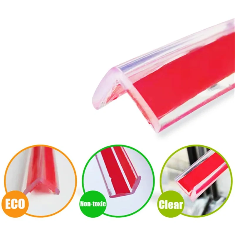 Transparent Corner Protector Strip With Double-Sided Tape Anti-Bumb Kids Safety Table Edge Furniture Guard Corner Protectors