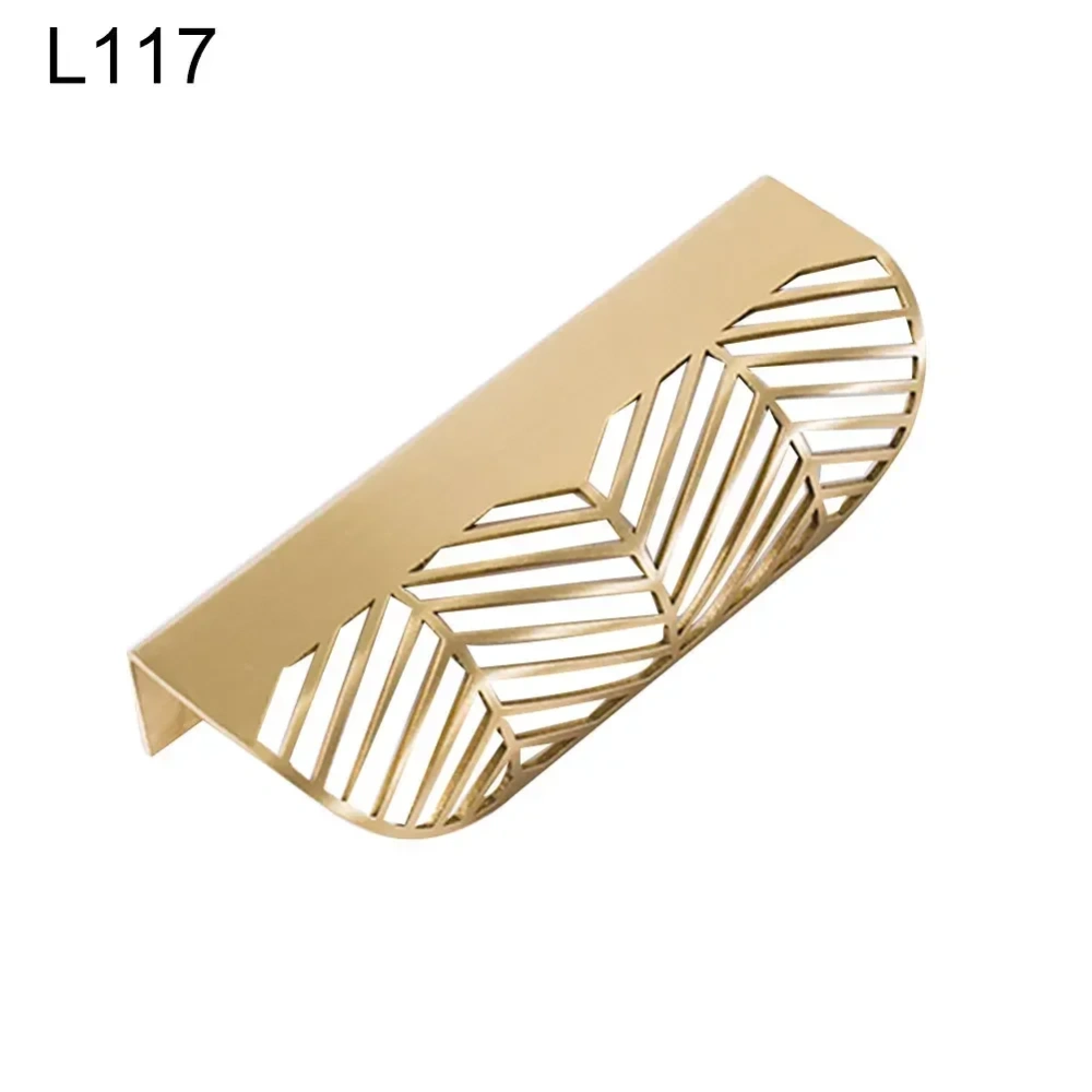 Leaf Shape Brass Gold Cabinet Pulls Furniture Handles Kitchen Door Handle Copper Drawer Pull Knobs Cupboard Handle