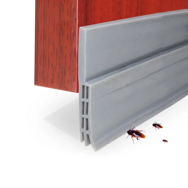Under Door Draft Stopper Weather sealing Strip Energy Saving Wind Blocker Door Thong Strips Sealed Slot  for Security Doors Wind