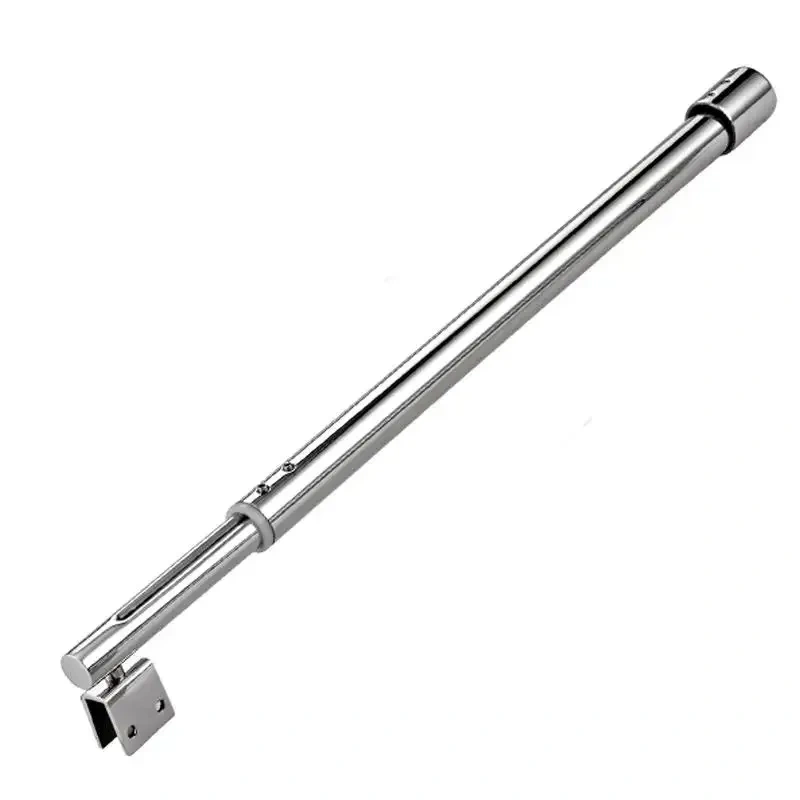 Stainless steel Shower Glass door fixed rod/clip,Bathroom glass support bar,Plane fixed,Adjustable length,shower accessories