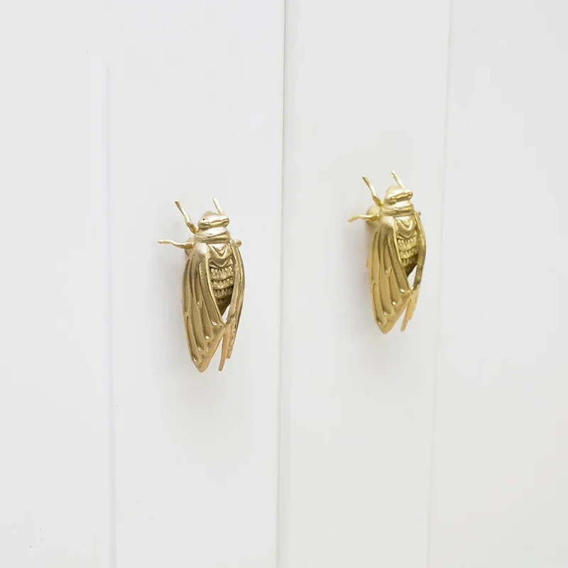 Insect Shape/Brass Furniture Handles Door Knobs and Handles for Cabinet Kitchen Cupboard Drawer Pulls Home Decor By 3K