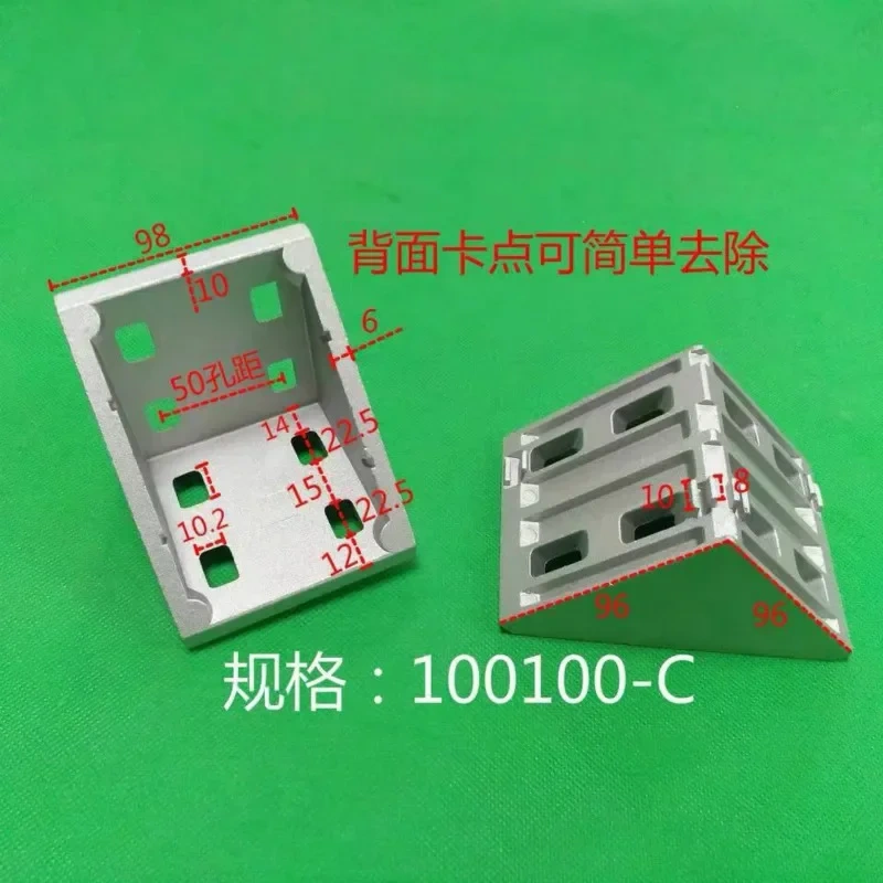 9090 100100 Corner Bracket  L Connector Bracket Fastener Corner Fitting Angle For 9090 100100 Aluminum Profile