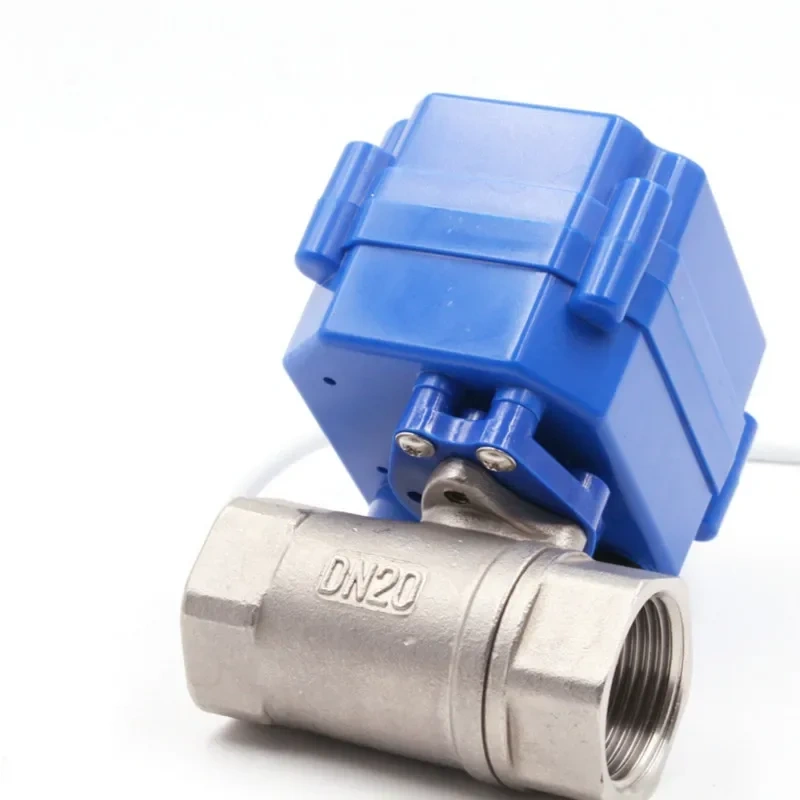 DN20 3/4" stainless steel Motorized Ball Valve 1 inch , DC5V 12V 24V AC220V Electrical Ball Valves 3/4" CR01 CR02 CR03 CR04 CR05