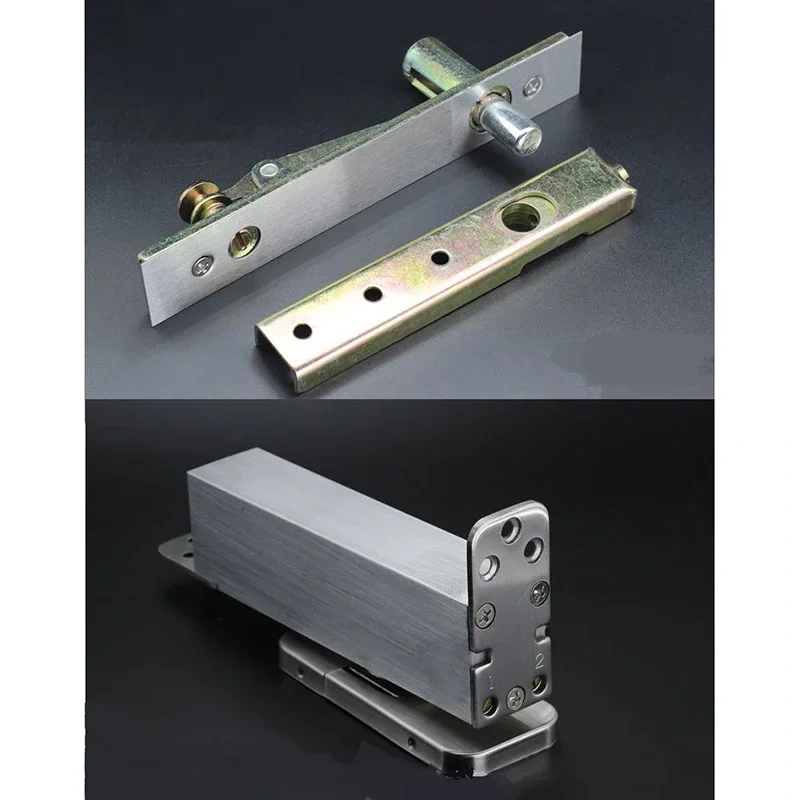 Surface Mount Floor Spring Hinge Closer Wooden Aluminum frame door conceal Pivot Mortise