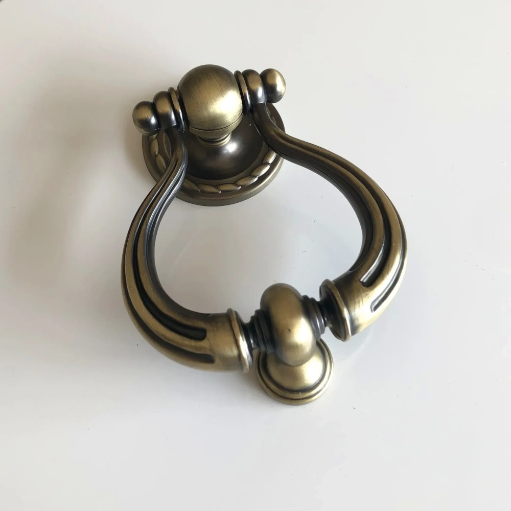 Retro European Simple Door Knocker Luxury Door Knock Ring Handle Zinc Alloy Door Knobs and Pulls Furniture Decor Hardware