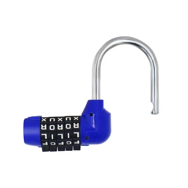 5 Letter Zinc Alloy Combination Padlock Code Password Lock Door Cabinet Drawer Bike Motorcycle Student Locker