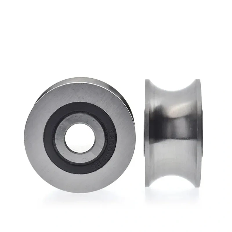1pc Double row ball bearing pulley 20mm track guide wheel r10 U groove wheel rolling guide wheel 10*38*19