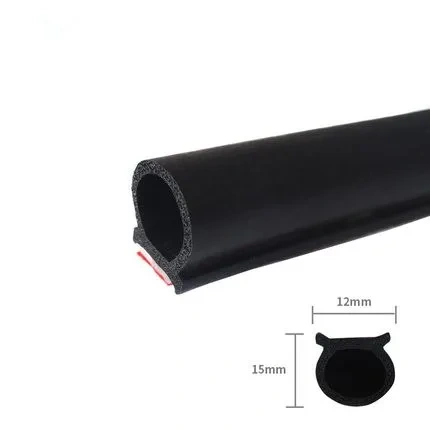 Car Door Seal Strip Rubber Big D Type Waterproof Trim Sound Insulation Soundproof Strip Car Accessories