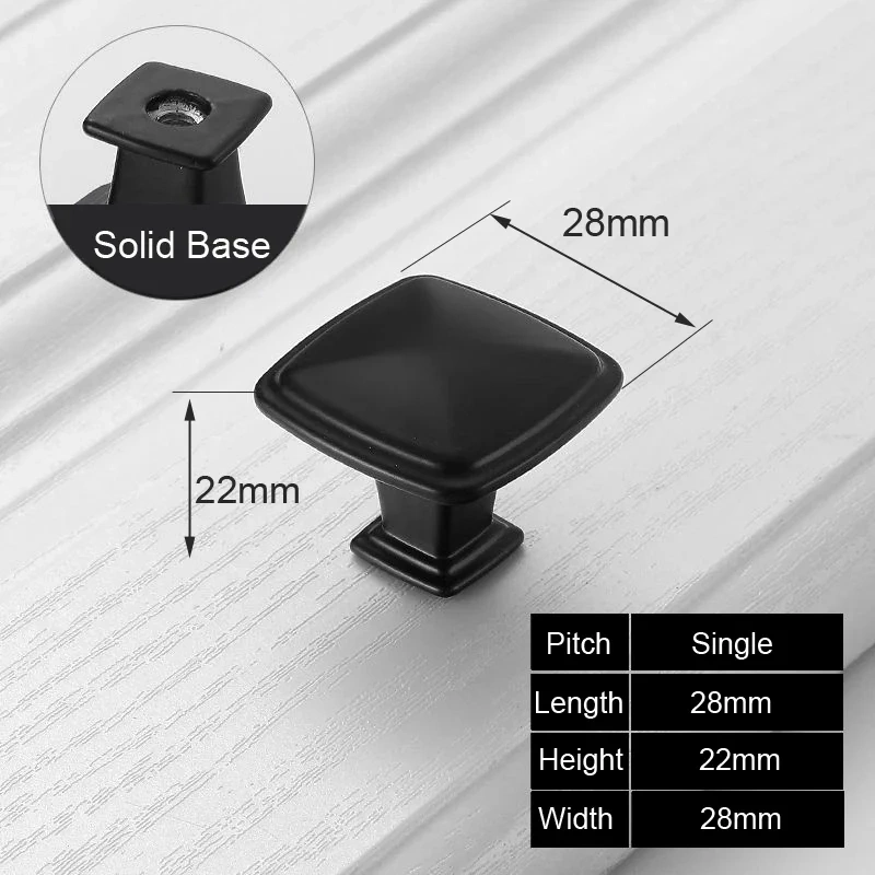 Black Handles for Furniture Cabinet Knobs and Handles Kitchen Handle Drawer Knobs Cabinet Pulls Cupboard Handles Knobs