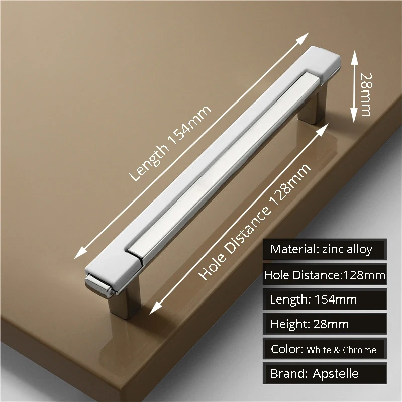 Zinc Alloy Modern Gold Black Chrome Kitchen Handle Fashion Gold Kitchen Handles Cabinet Drawer Dresser Knobs Door Hardware