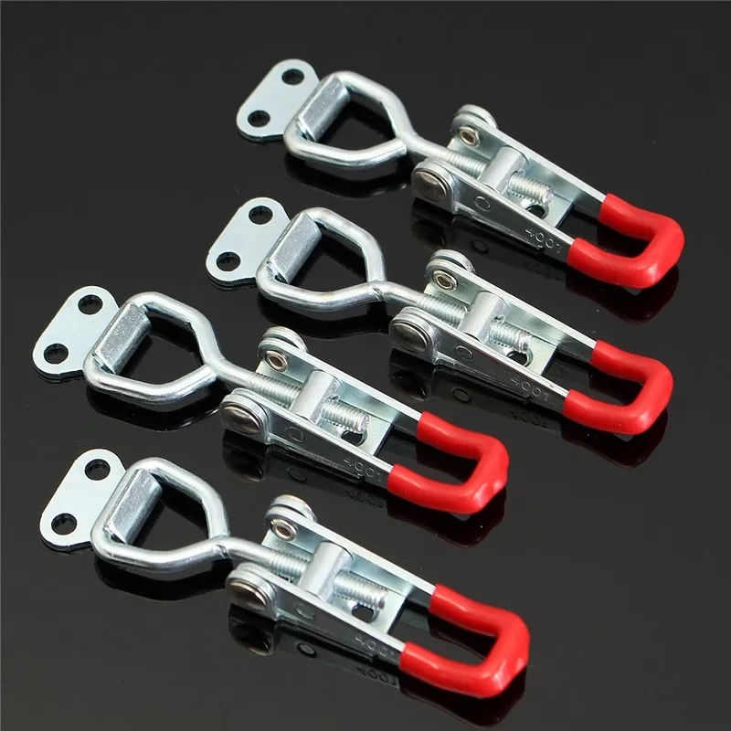 4pcs Galvanized Iron Spring Loaded Toggle Case Box Chest Trunk Latch Catches Hasp Durable Galvanized Iron Top Quality