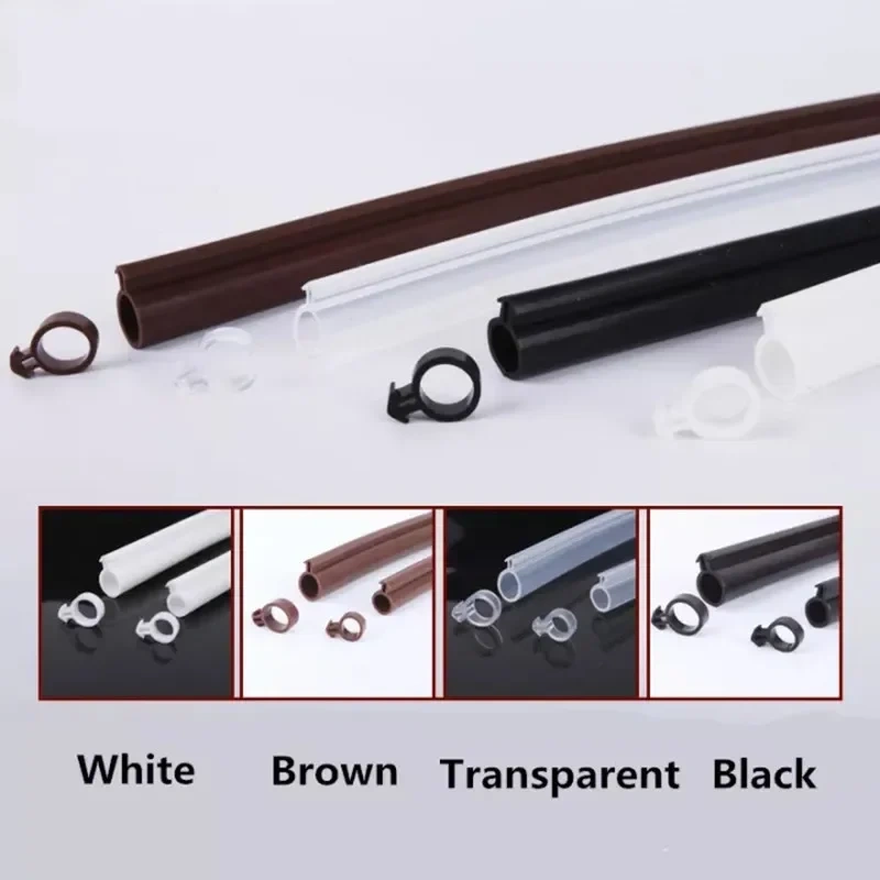 10M O type Silicon Rubber Plastic steel door and window sealing strip Draft Stopper Hollow Bulb Barb Tubular Gasket 5x11 5x13mm