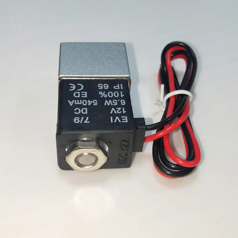 DC 12V 24V 110V 220V Solenoid Valve 1/4" 1/8" 2 Way Normally Closed Direct-acting Pneumatic Valves For Water Air Gas