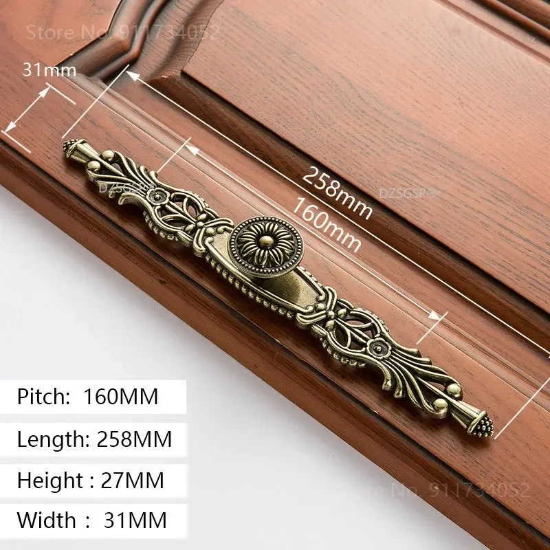 "Kitchen Cupboard Pull Square Cabinet Drawer Knobs Zinc Alloy Dresser Door Hardwares Antique Bronze   Bathroom Handles"