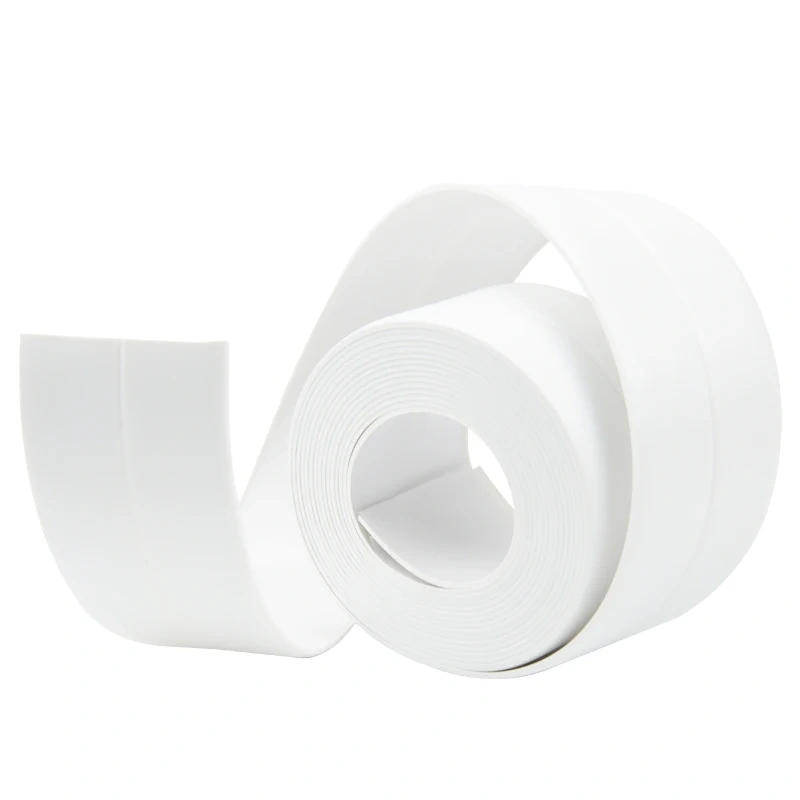 New Style Self Adhesive Bath Wall Sealing Strip Sink Basin Edge Trim 22mmx3.2m white