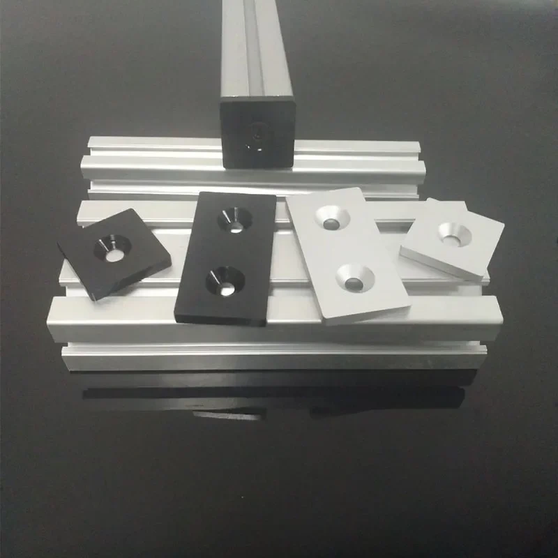 1pc Aluminum Profile End Cap Cover Plate With Single or Double Holes for 2020 2040 3030 3060 4040 4080 6060 EU Aluminum Profiles