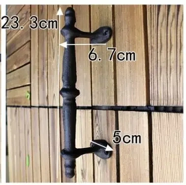 European retro garden Cast iron patio art door handles home decoration Wall decoration door handle room accessories