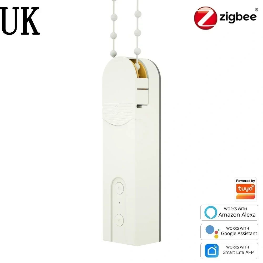 DIY Chain Motorized Bluetooth Roller shutter Blinds Shades Drive Motor  ZigBee3.0 Tuya Smart APP Alexa Google Voice Control
