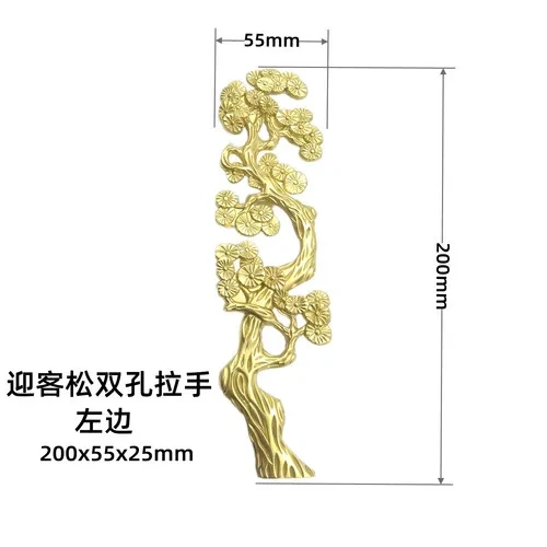 Cabinet Door Drawer Handle Chinese Retro Light Luxury High-grade North European and American Simple Cabinet Shoe Cabinet