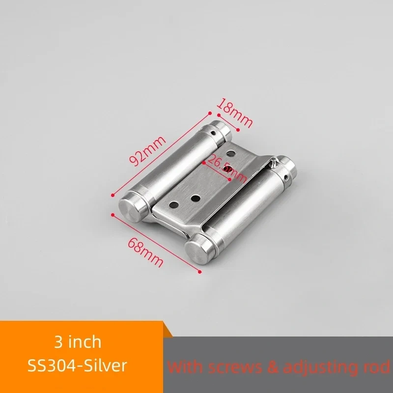 3" 4" 5" Stainless Steel Saloon Door Hinge Double Acting Spring Hinge Swing Door Bar Room Door Fence
