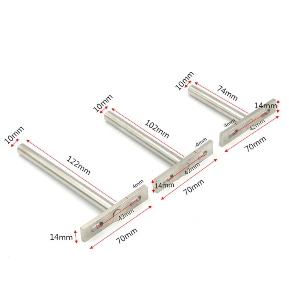 10PCS 3"4"5" Folding Shelf Support Bracket Hidden Floating Wall Shelf Support Brackets for Heavy Duty Bracket T Shape Screw
