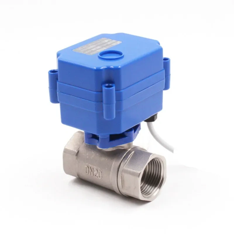 DN20 3/4" stainless steel Motorized Ball Valve 1 inch , DC5V 12V 24V AC220V Electrical Ball Valves 3/4" CR01 CR02 CR03 CR04 CR05