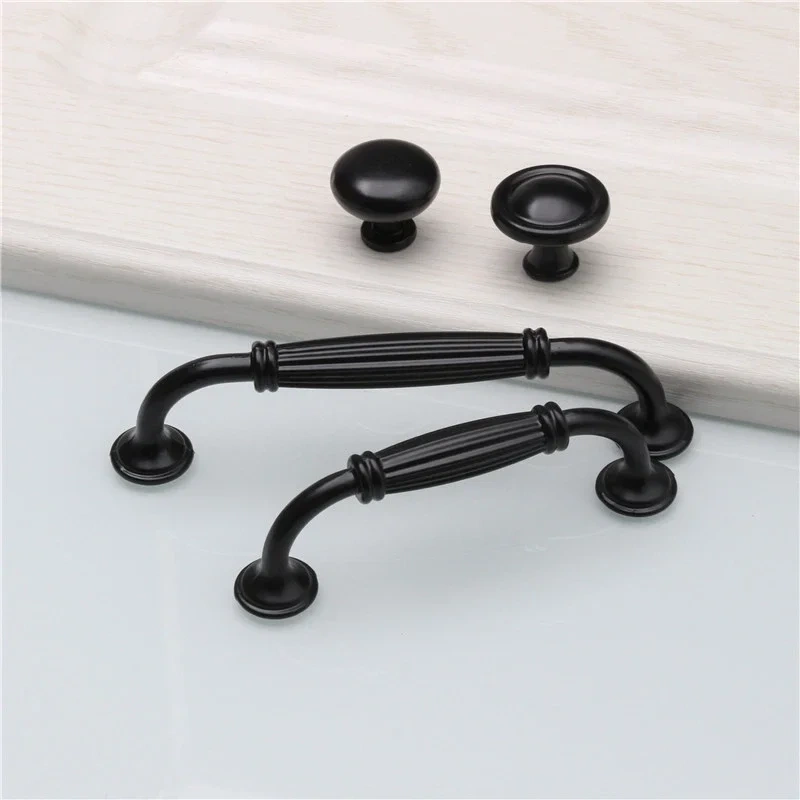cabinet door knobs Durable Aluminum Alloy Single Hole Door Handle Furniture Drawer knobs Kitchen Cupboard Cabinet Drawer Pull