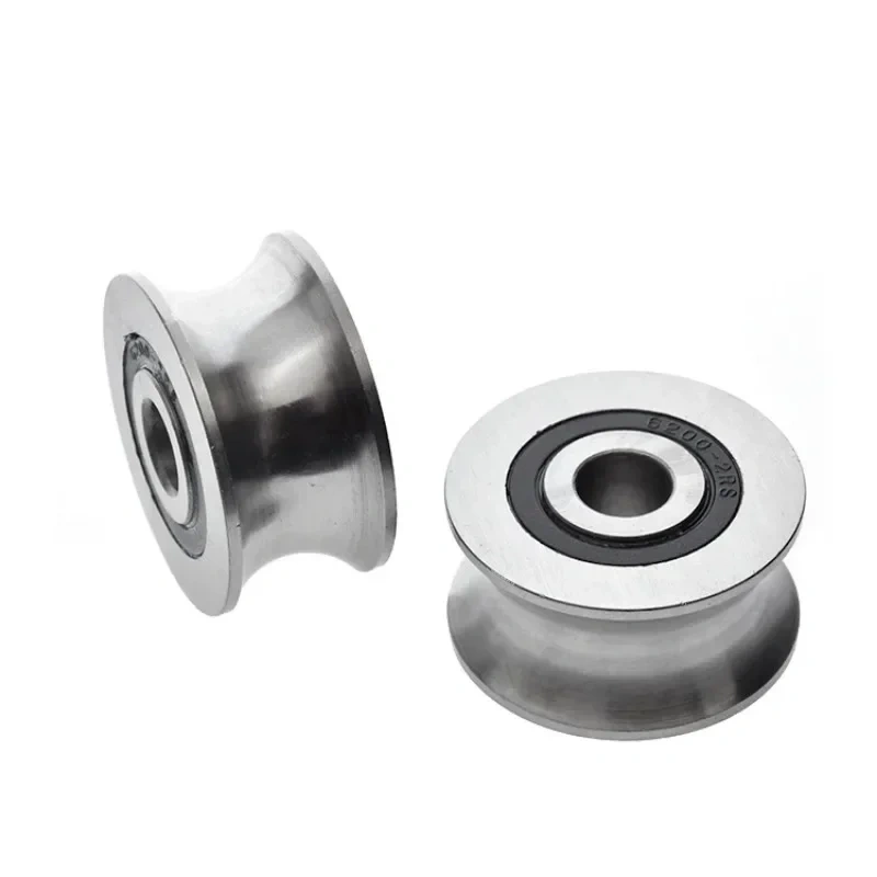 1pc Double row ball bearing pulley 20mm track guide wheel r10 U groove wheel rolling guide wheel 10*38*19